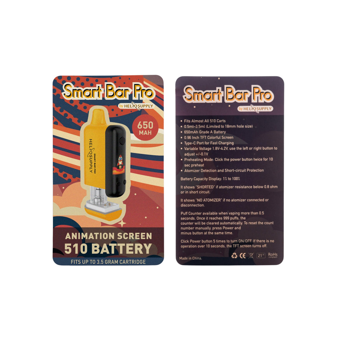 Smart Bar Pro 510 Battery (Wholesale Box of 5)